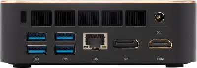 Неттоп IRU Tactio 525 Ryzen 5 6600H (3.3) 16Gb SSD512Gb 660M Windows 11 Pro GbitEth WiFi BT 120W черный (2057781)