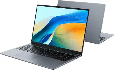 Ноутбук Huawei MateBook D 16 MCLG-X Core i5 13420H 8Gb SSD512Gb Intel UHD Graphics 16" IPS (1920x1200) Windows 11 Home grey space WiFi BT Cam (53014CNC)