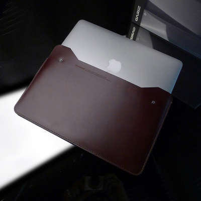 Чехол SGP Leather Case Gariz Modern PL-MAB1 для MacBook Air 11, коричневый [SGP07274]