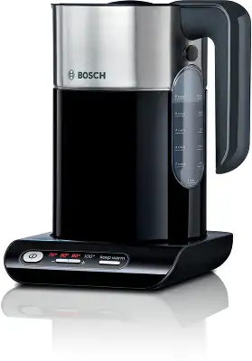 Чайник электрический Bosch TWK8613P 1.5л. 2400Вт черный/серебристый корпус: металл/пластик