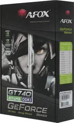 Видеокарта Afox PCI-E 3.0 AF740-4096D3L3 NVIDIA GeForce GT 740 4Gb 128bit DDR3 902/1600 DVIx1 HDMIx1 CRTx1 HDCP Ret