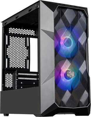 Корпус COOLERMASTER TD300 Mesh, черный, mATX, Без БП (TD300-KGNN-S00)