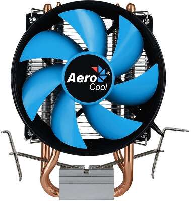 Устройство охлаждения(кулер) Aerocool Verkho 2 Soc-AM5/AM4/1200/1700/1851 черный/синий 4-pin 15-25dB Al+Cu 110W 307gr Ret