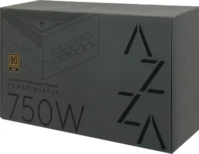 Блок питания Azza ATX 750W PSAZ-750G 80+ gold (20+4pin) APFC 120mm fan 6xSATA Cab Manag RTL