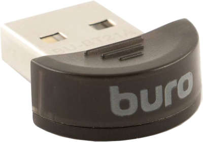 Адаптер USB Buro BU-BT21A - Bluetooth 2.1+EDR class 2, черный