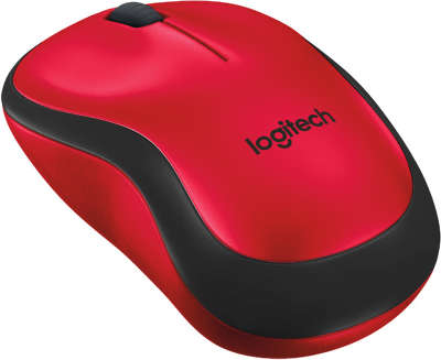 Мышь беспроводная Logitech Wireless Mouse M220 SILENT - RED USB (910-004880)