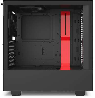 Корпус NZXT H510i Black/red, черный/красный, ATX, Без БП (CA-H510I-BR)