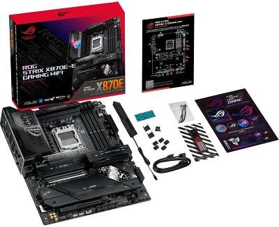 Материнская плата ASUS ROG STRIX X870E-E GAMING WIFI AM5 ATX 4xDDR5 2xPCIEx16 5xM.2 2xUSB-C HDMI 5GLAN Wi-Fi 7