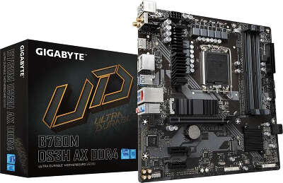 Материнская плата mATX LGA1700 GIGABYTE B760M DS3H AX DDR4