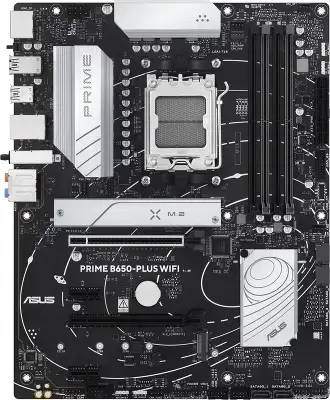 Материнская плата Asus PRIME B650-PLUS WIFI SocketAM5 AMD B650 4xDDR5 ATX AC`97 8ch(7.1) 2.5Gg RAID+HDMI+DP