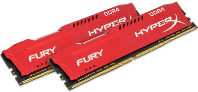 Набор памяти DDR4 DIMM 2x16Gb DDR3200 Kingston HyperX Fury Red (HX432C18FRK2/32)