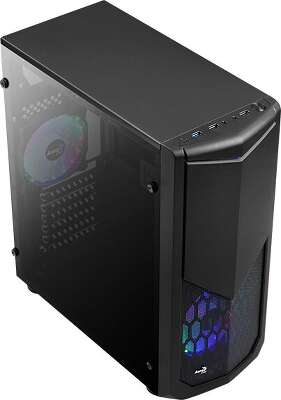Корпус AeroCool Tomahawk-A 600W, черный, ATX, 600W (4718009158221)