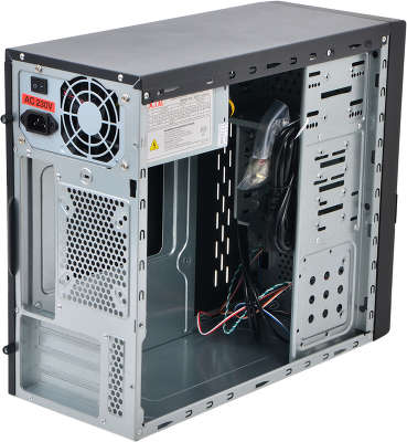Корпус 3Cott 5004 mATX, 450Вт, USB, Audio, черный.