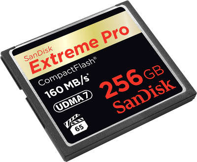 Карта памяти 256 Гб Compact Flash SanDisk Extreme Pro 160Mb/s [SDCFXPS-256G-X46]