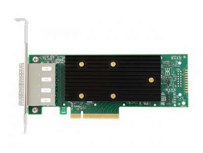HBA-адаптер Broadcom SAS 9400-16e SGL (05-50013-00) PCIe 3.1 x8 LP, Tri-Mode SAS/SATA/NVMe 12G HBA, 16port(4*ext SFF8644), 3416 IOC