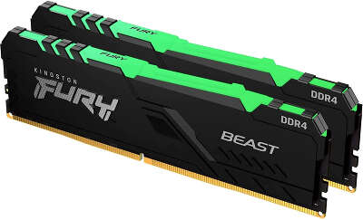 Набор памяти DDR4 DIMM 2*16384Mb DDR3600 Kingston FURY Beast RGB (KF436C18BBAK2/32)