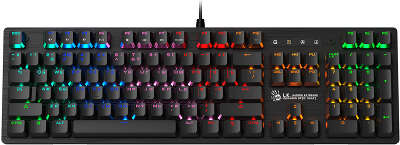 Клавиатура A4Tech Bloody B820R Blue S механическая черный USB for gamer LED (B820R BLACK (BLUE SWITCH))