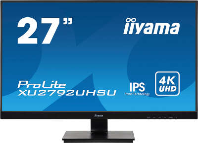 Монитор 27" Iiyama ProLite XU2792UHSU-B1 IPS UHD DVI, HDMI, DP, USB-Hub