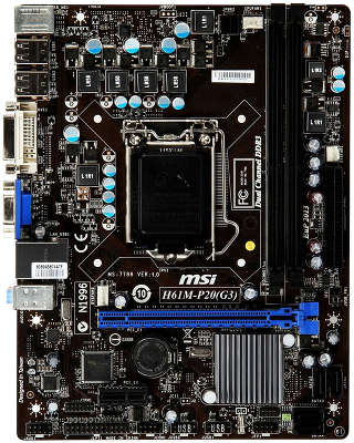 Мат. плата P8 MSI H61M-P20 (G3), OEM