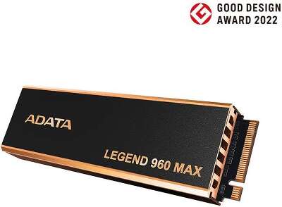 Твердотельный диск 2TB A-DATA LEGEND 960 MAX, M.2 2280, PCI-E 4x4, [R/W -7400/6800 MB/s] 3D-NAND TLC (Works with PS5)