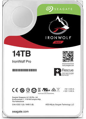 Жесткий диск SATA3 14Tb [ST14000NE0008] Seagate Ironwolf Pro, 7200rpm, 256Mb