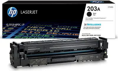Картридж лазерный HP 203A CF540A черный бар.в компл. (1400стр.) для HP M254/280/281