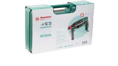 Перфоратор Hammer PRT800A патрон:SDS-plus уд.:2.6Дж 800Вт