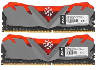 Набор памяти DDR4 UDIMM 2x16Gb DDR3200 ADATA XPG Gammix D30 (AX4U320016G16A-DR30)