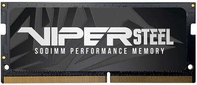 Память DDR4 8Gb 2666MHz Patriot PVS48G266C8S Viper Steel RTL PC4-21300 CL18 SO-DIMM 260-pin 1.2В single rank Ret