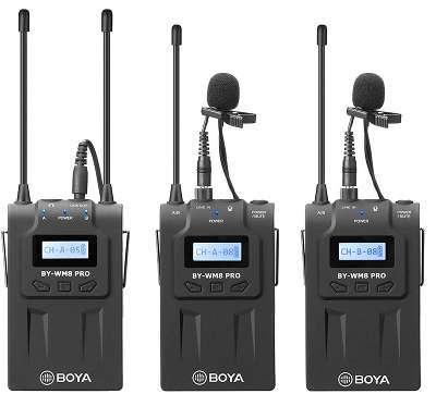 Видеомикрофон петличный беспроводной BOYA BY-WM8 Pro-K2