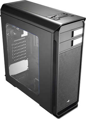 Корпус Aerocool Aero-500 Window Black + картридер SD/micro SD , ATX, 1x USB 3.0, 2x USB 2.0, 2х реобаса, фильт