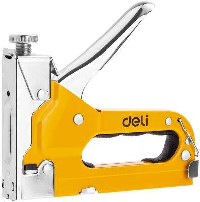 Мебельный степлер Deli DL238104 с набором скоб (2000шт D-тип, 2000шт Т-тип, 2000шт U-тип)