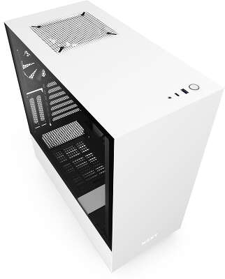 Корпус NZXT H510i White/black, белый/черный, ATX, Без БП (CA-H510I-W1)