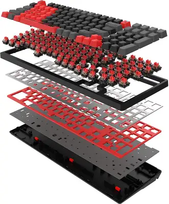 Клавиатура A4Tech Bloody S98 механическая красный USB for gamer LED (SPORTS RED) кабель 1.8м
