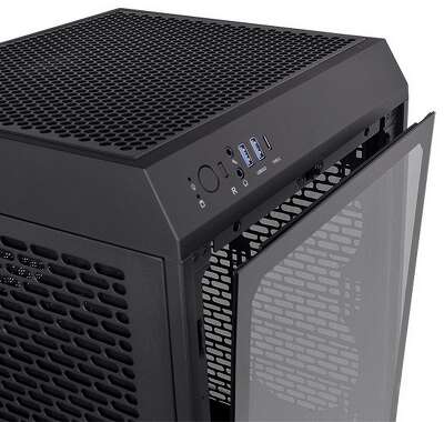 Корпус Thermaltake The Tower 200/Black/Win/SPCC/Tempered Glass*1/CT140 Fan*2/Color Box