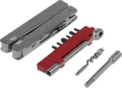 Мультитул Victorinox SwissTool X Plus Ratchet (3.0339.L) 115мм 39функц. мини-отвертка/штопор/набор бит/удлинитель/чехол кожаный серебристый карт.коробка