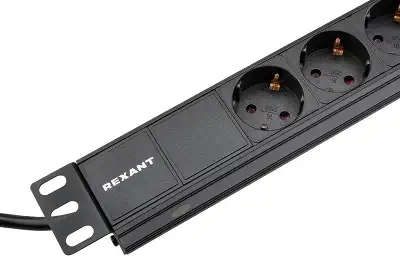 Блок распределения питания Rexant 04-0105-1 гор.размещ. 9xSchuko базовые 16A Schuko 2м