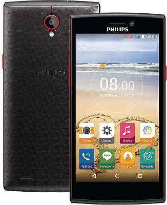 Смартфон Philips S337 Dual Sim, Black-Red