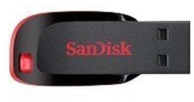 SanDisk USB Drive 16Gb Cruzer Blade SDCZ50-016G-B35 {USB2.0, Black-Red} 