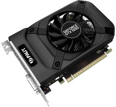 Видеокарта Palit nVidia GeForce GTX1050 StormX 2Gb DDR5 PCI-E DVI, HDMI, DP