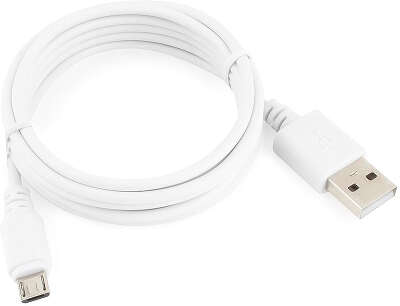 Кабель USB 2.0 Cablexpert CC-mUSB2-AMBM-6W, AM/microBM 5P, 1.8м, белый, пакет