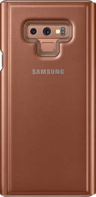 Чехол Samsung для Samsung Galaxy Note 9 Clear View Standing Cover, коричневый (EF-ZN960CAEGRU]