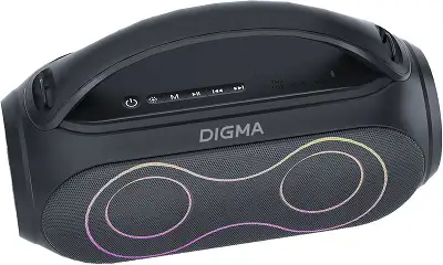 Колонка порт. Digma D-PS1532 черный 60W 2.0 BT 10м 3600mAh (PS1532B)