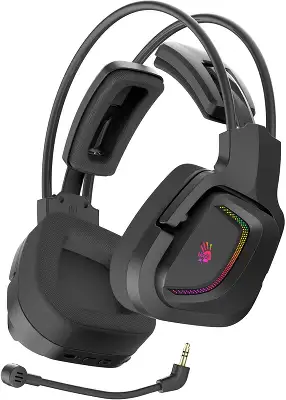 Наушники с микрофоном A4Tech Bloody MR575 черный 1.5м мониторные BT/Radio оголовье (MR575)