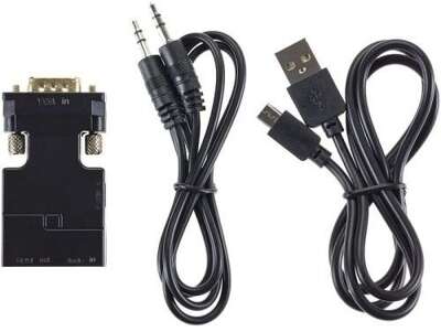 VCOM CA337A Переходник VGA(M)+audio+microUSB --> HDMI(F)1080*60Hz, VCOM <CA337A>[4895182225152]