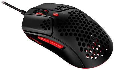 Мышь HyperX Pulsefire Haste черный/красный оптическая 16000dpi USB 5but (4P5E3AA)