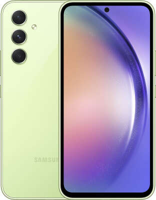 Смартфон Samsung Galaxy A54, Samsung Exynos 1380, 6 Гб RAM, 128 Гб, зеленый (SM-A546ELGASKZ)