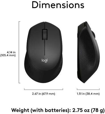 Мышь Logitech M330 Silent Plus Black