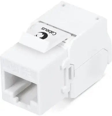 Модуль Cabeus KJ-RJ45-CAT.5E-180-TOOLLESS информ. KeystoneRJ45 кат.5E бел.