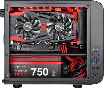Корпус Thermaltake Core V1 Black w/o PSU,CA-1B8-00S1WN-00